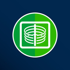 Medical icon x-ray of human thorax. Anatomy skeleton