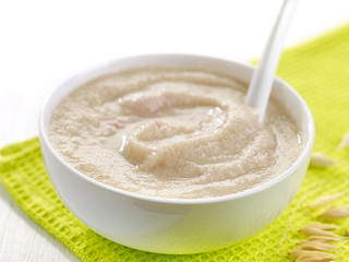 bowl of baby food