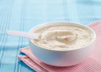 bowl of baby food
