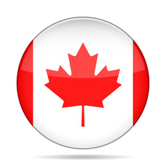 button with Canada flag