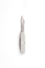 pocket knife isolated on white background