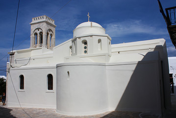 Obraz premium Church in Naxos island, Greece