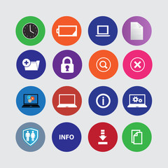 set of computer icons