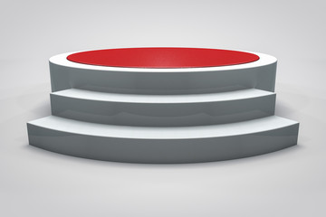 3D podium or stage background. Victory or success concept.
