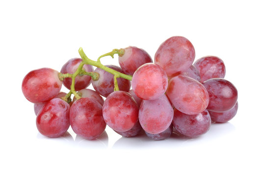 grapes on white background