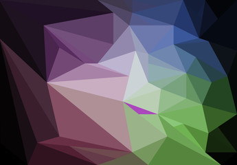 Colorful polygon Abstract background