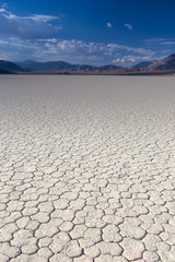 Mud and Clay of Dried and Unique Racetrack Playa in Deat Valley