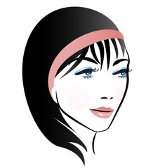 Woman fashion vector logo