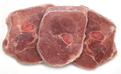 turkey steak on a white background