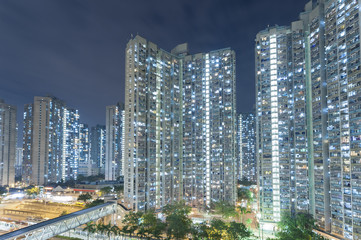 Fototapeta na wymiar Public estate in Hong Kong 