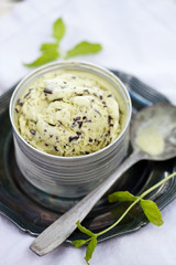 Chocolate chip mint ice cream