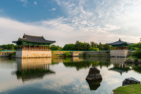 Anapji Pond at Sunset