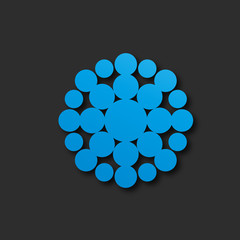 logo société bleu