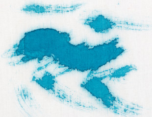 blue spots on a white material