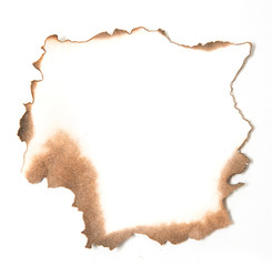 paper with burnt edges