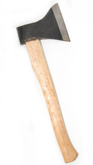 ax on a white background