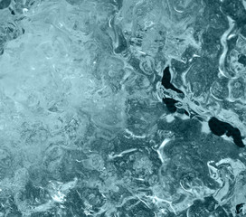 ice on black background