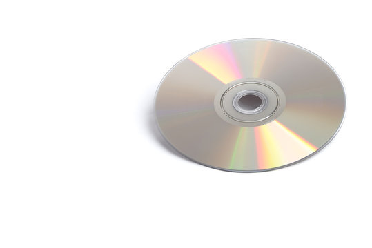 Shiny DVD on White