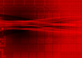 Bright red tech abstract background