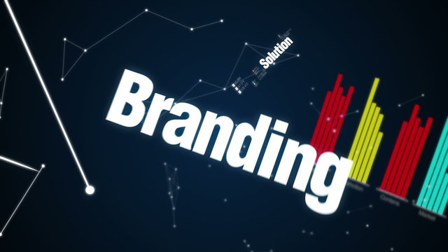 Branding, Solution, Campaign, Success,Text animation  'Marketing Strategy'