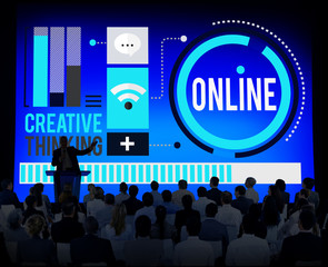 Online Communication Internet Networking Concept