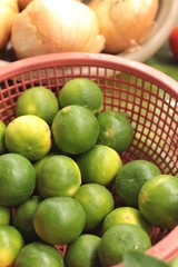 fresh lemon in the market