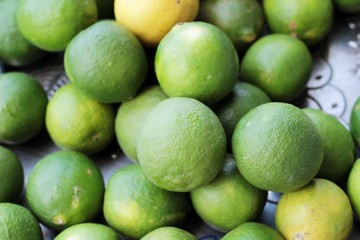 fresh lemon in the market