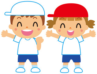 体操着の子供