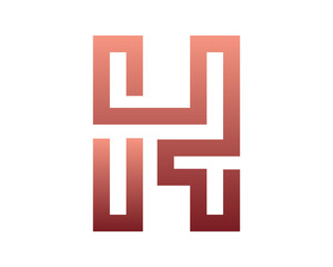 Obraz premium H Line Letter Logo