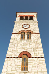 Obraz premium Tall Campanile against the sky.