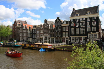 Naklejka premium Panorami ed immagini di Amsterdam e della campagna attorno