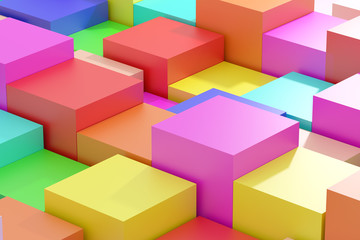 Obraz premium colored cubes