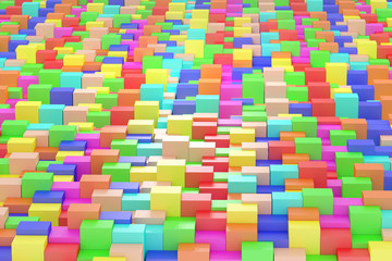 colored cubes