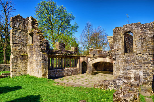 Ruins of Wycoller Hall.