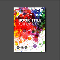 Modern Vector abstract book cover template