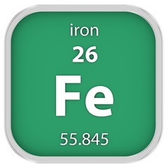 Iron material sign