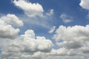 blue sky and white cloud