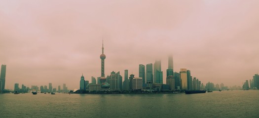 Fototapeta na wymiar Shanghai modene buildings