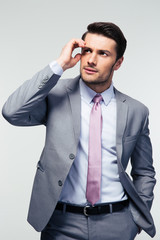 Portrait of a pensive businessman