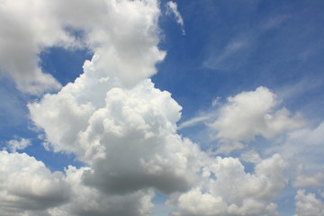 blue sky and white cloud