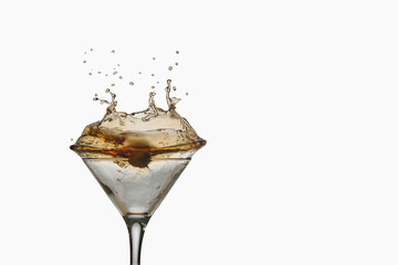cocktail splash collection isolated on a white background