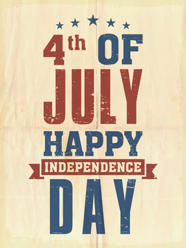American Independence Day flyer or template.