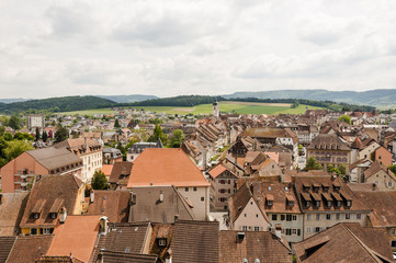 Porrentruy, Pruntrut, Altstadt, Stadt, Rathaus, Kirche, Altstadthäuser, Gassen, Jura, Schweiz