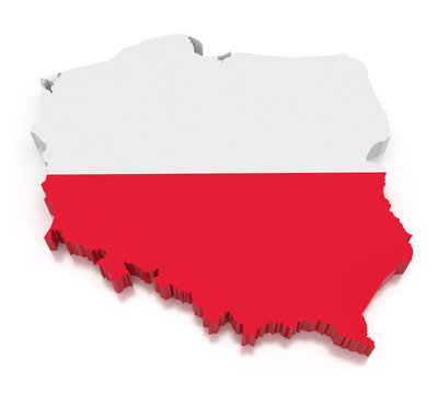 Fototapeta Map of Poland