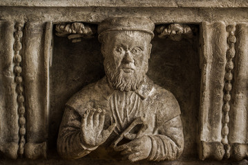 Bracket with Stonemason Bust