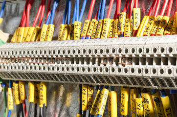 Rail terminal box, a part of cubicle with distribution rail terminal