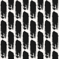 Hand Drawn Brush Strokes Seamless Pattern