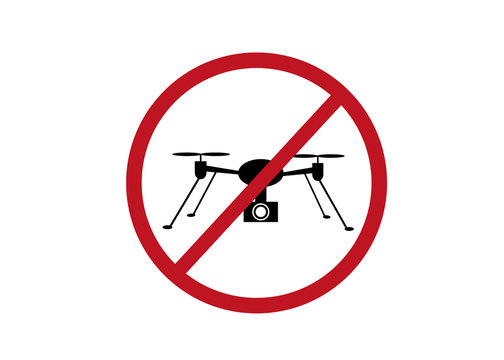 Drone use prohibited sign