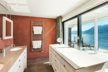 Interior, comfortable bathroom