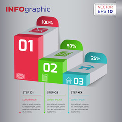 Web elements infographic - business design vector illustration